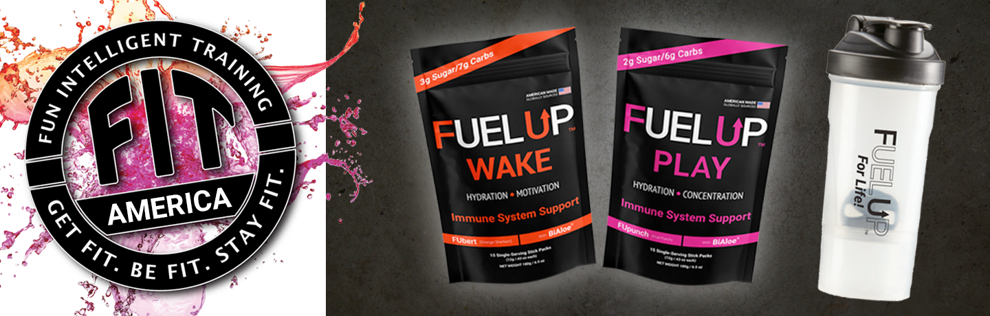 FIT and Fuel Up — WAKE and PLAY hydration with a shaker bottle